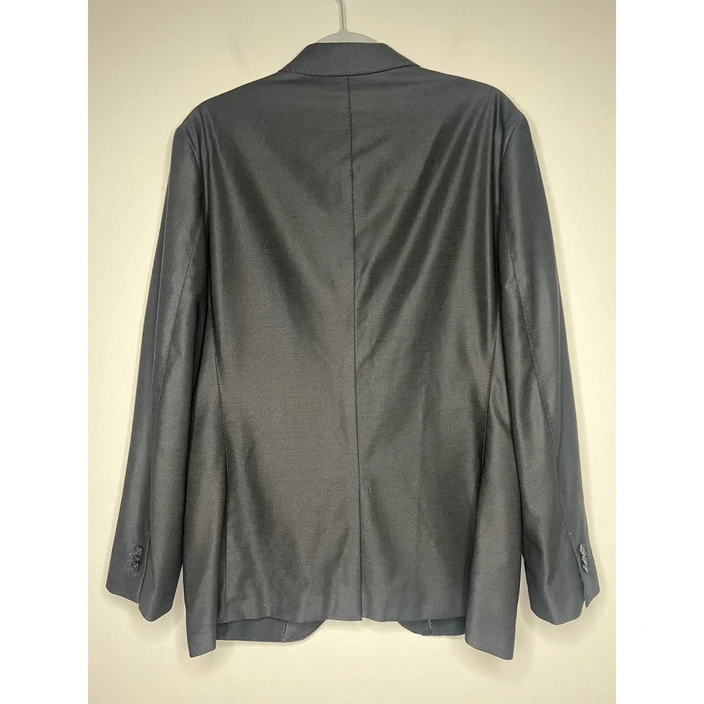 Banana Republic Reda Flexo Tailored Slim Fit Blazer Mens 40R Black Wool Jacket
